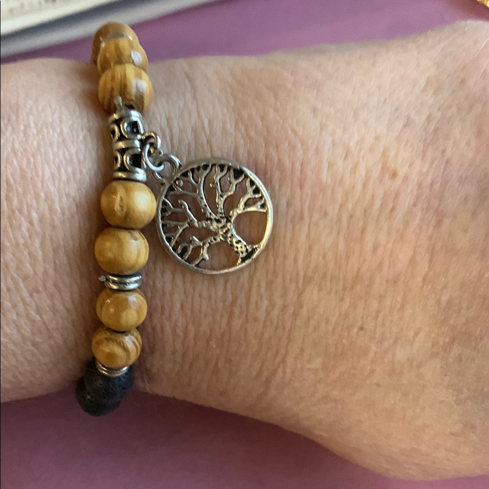 Silver Tree of Life Charm Bracelet